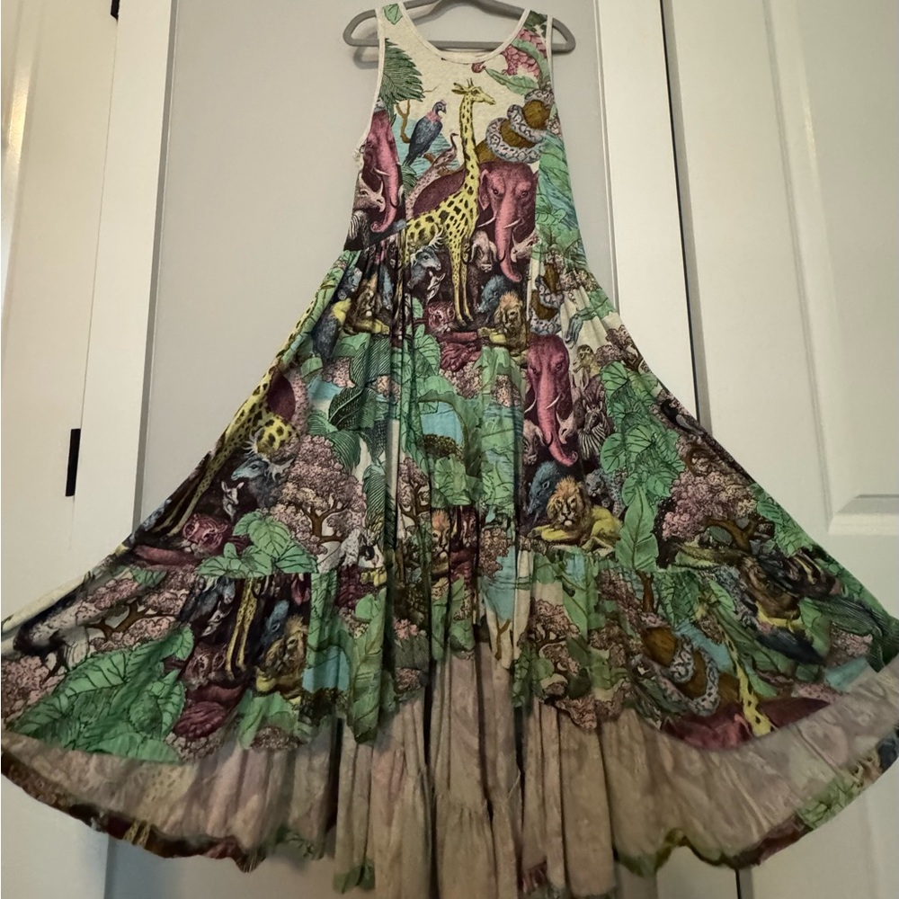 PAPER WINGS Noah’s Ark Hi-Lo Dress, girls size 14